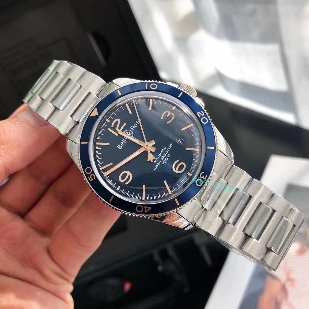渠道原单 Bell & Ross VINTAGE 系列BRV292-BU-G-ST/SST wrist watches  / BL033