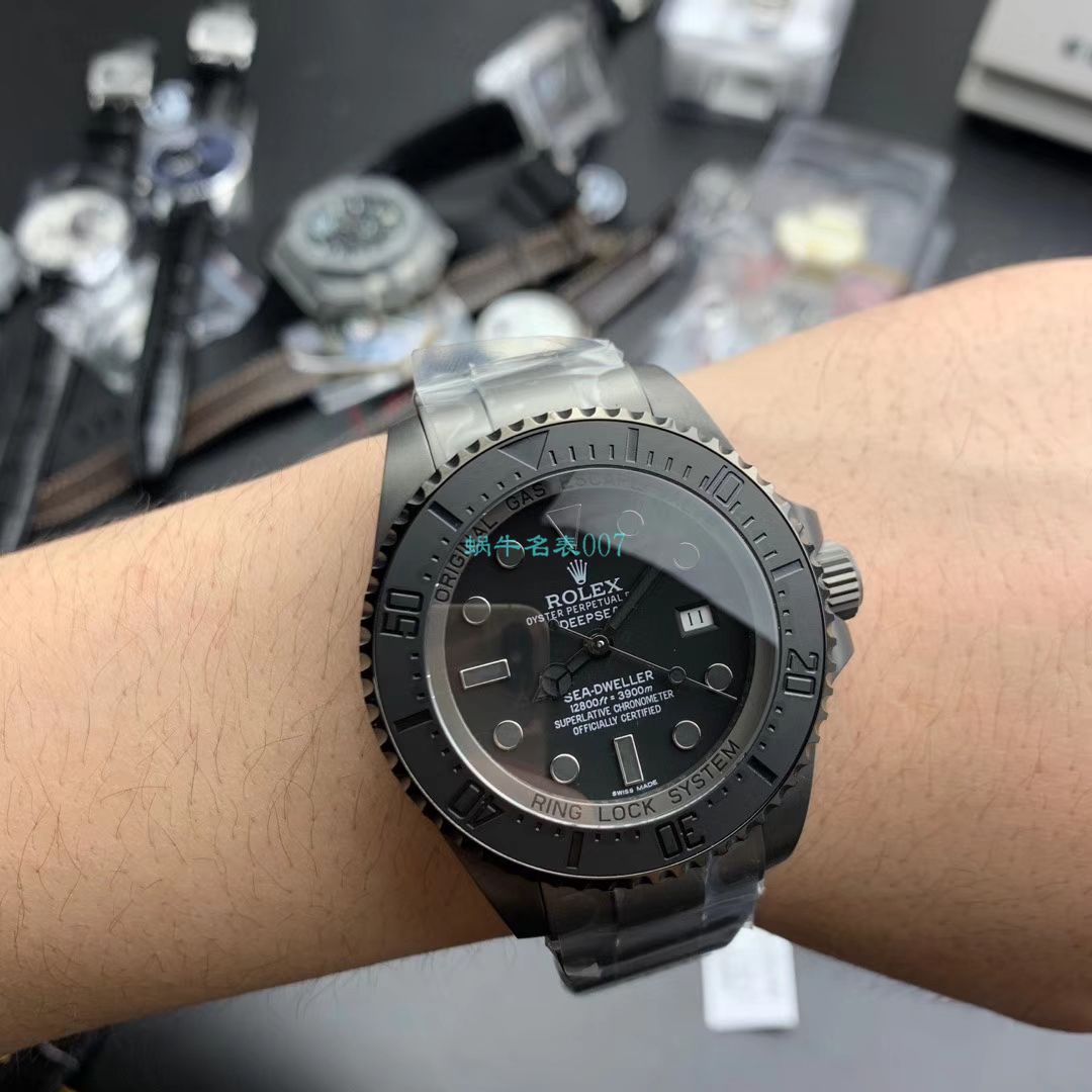VR Factory  High quality  Replica VR Factory  Rolex 海外深度 copy customized 版Deepsea Pro 黑鬼 / R570