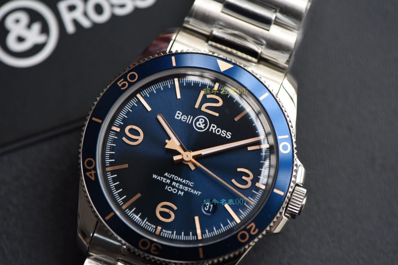渠道原单 Bell & Ross VINTAGE 系列BRV292-BU-G-ST/SST wrist watches  / BL033