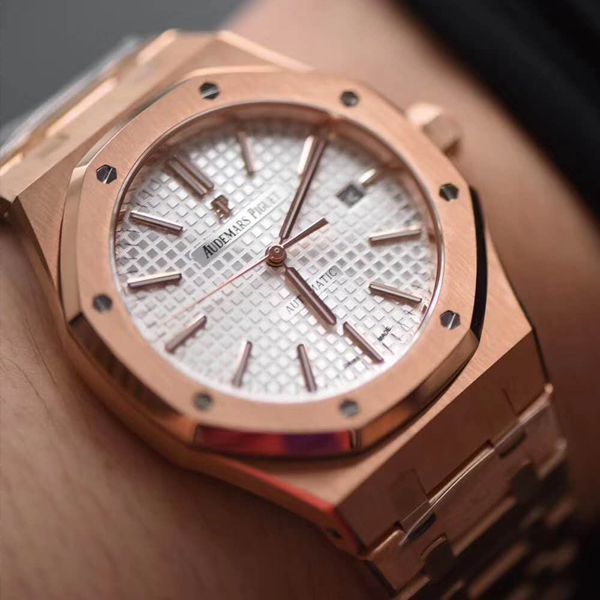  Video analysis JF Factory  Replica APAudemars Piguet 皇家橡树 Replica 15400OR.OO.1220OR.02 wrist watches 