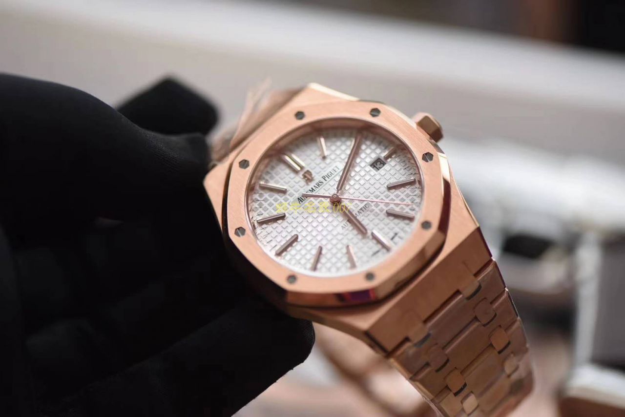  Video analysis JF Factory  Replica APAudemars Piguet 皇家橡树 Replica 15400OR.OO.1220OR.02 wrist watches  / AP191
