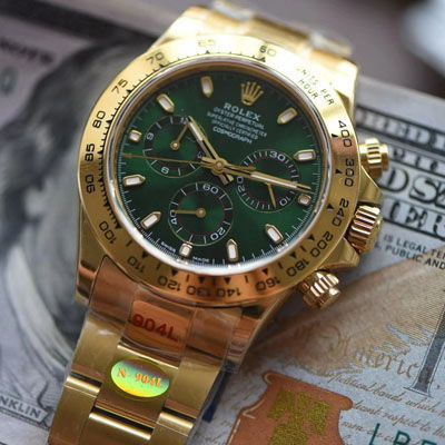  Video analysis N Factory 超级4130绿面金迪 Rolex  Cosmograph Daytona  Ditongna  top  Replica Copy m116508-0013 wrist watches 