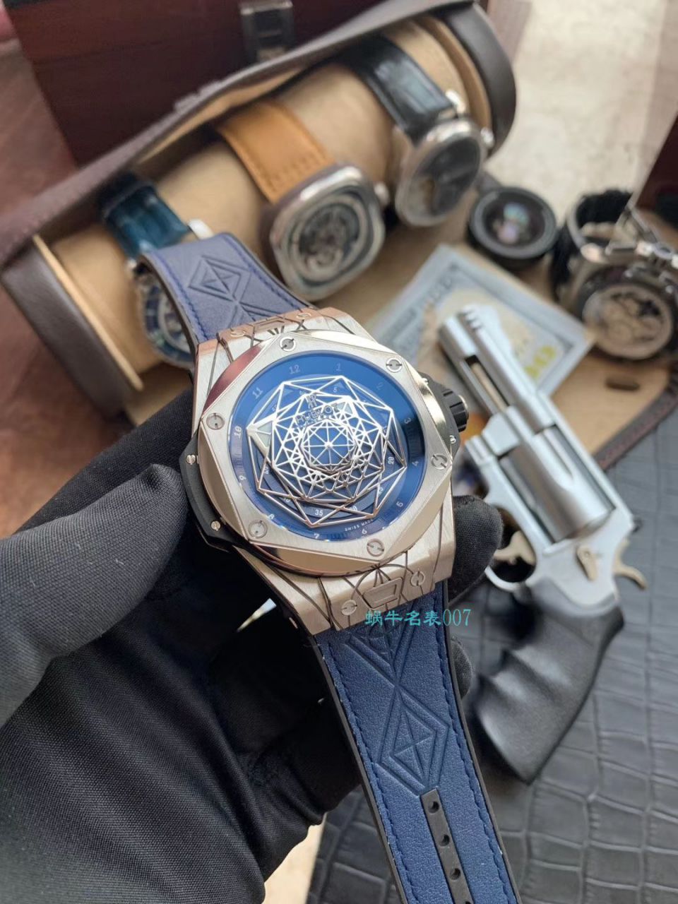 WWF Factory  High quality  Replica  hublot  Replica 刺青BIG BANG系列415.NX.7179.VR.MXM18 wrist watches  / YB079