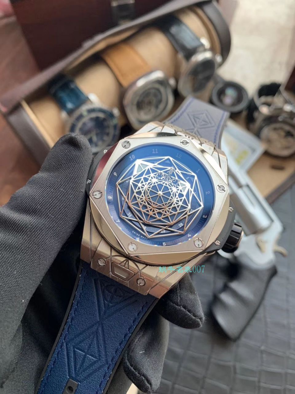 WWF Factory  High quality  Replica  hublot  Replica 刺青BIG BANG系列415.NX.7179.VR.MXM18 wrist watches  / YB079