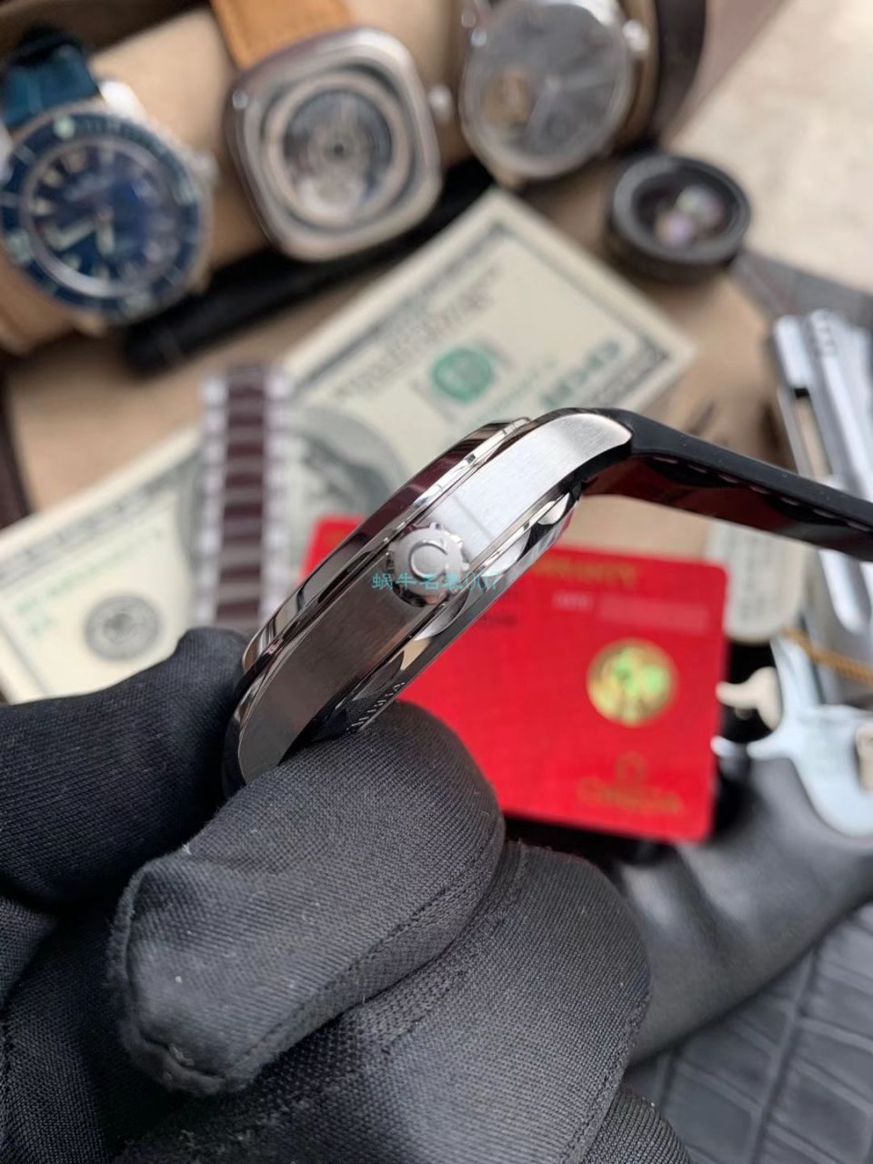 VS Factory OMEGA绿 Seamaster 150米柚木盘 Replica Copy 220.10.41.21.10.001 wrist watches  / M690