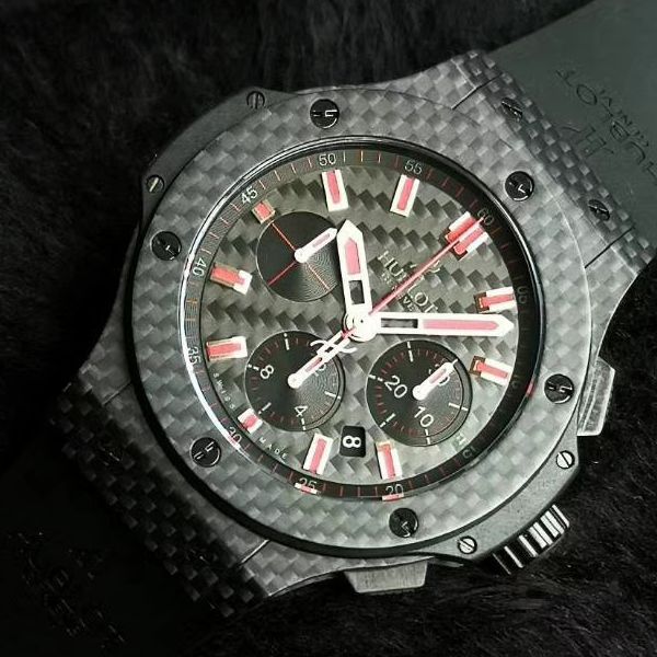 HBBV6 Factory  High quality  Copy  Watches  hublot  big bang  carbon fiber 红字限定特别版 wrist watches 