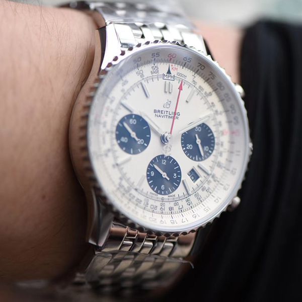  Video analysis GF Factory  High quality  Replica Watches  Breitling 航空计时 B01计时43系列AB0121211G1A1 wrist watches 