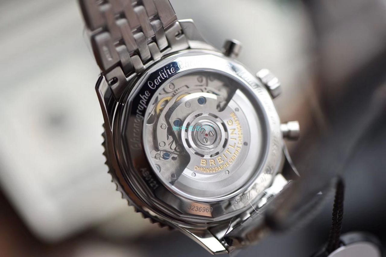  Video analysis GF Factory  Perfect  Knockoff  Watches  Breitling 航空计时1系列AB0121211B1A1 wrist watches  / BL162