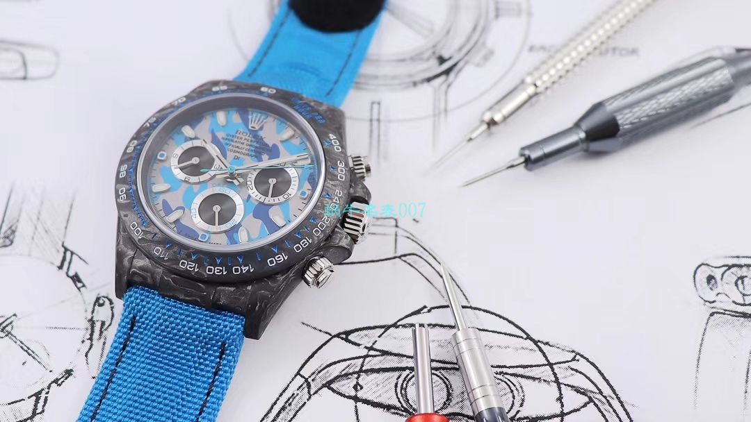 WWF Factory 官网新品发布 Rolex 最新DIW团队改装 carbon fiber  Ditongna  wrist watches  / R579