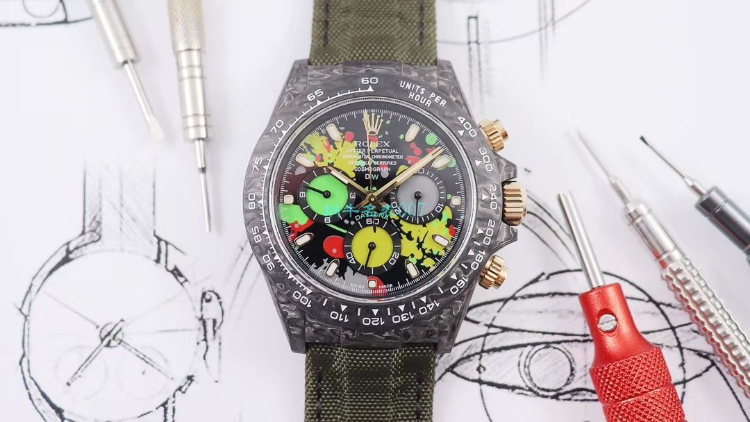 WWF Factory 官网新品发布 Rolex 最新DIW团队改装 carbon fiber  Ditongna  wrist watches  / R579