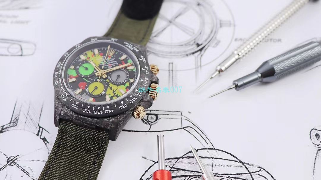 WWF Factory 官网新品发布 Rolex 最新DIW团队改装 carbon fiber  Ditongna  wrist watches  / R579