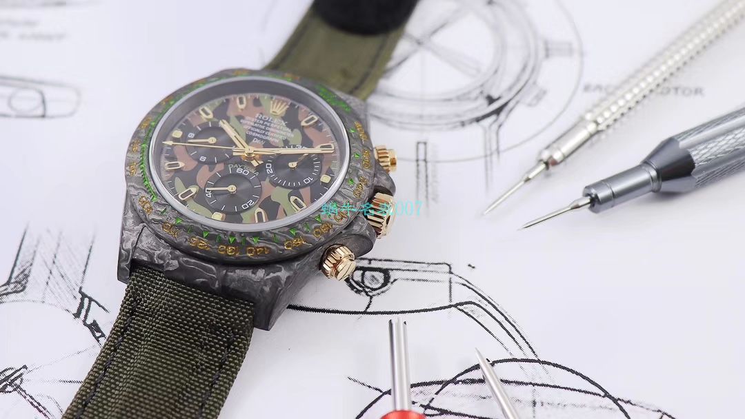 WWF Factory 官网新品发布 Rolex 最新DIW团队改装 carbon fiber  Ditongna  wrist watches  / R579