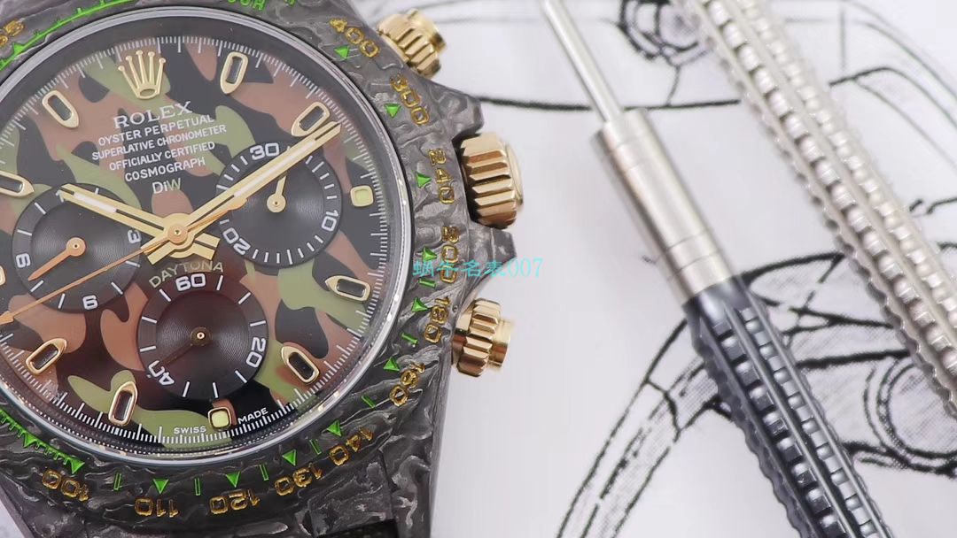 WWF Factory 官网新品发布 Rolex 最新DIW团队改装 carbon fiber  Ditongna  wrist watches  / R579