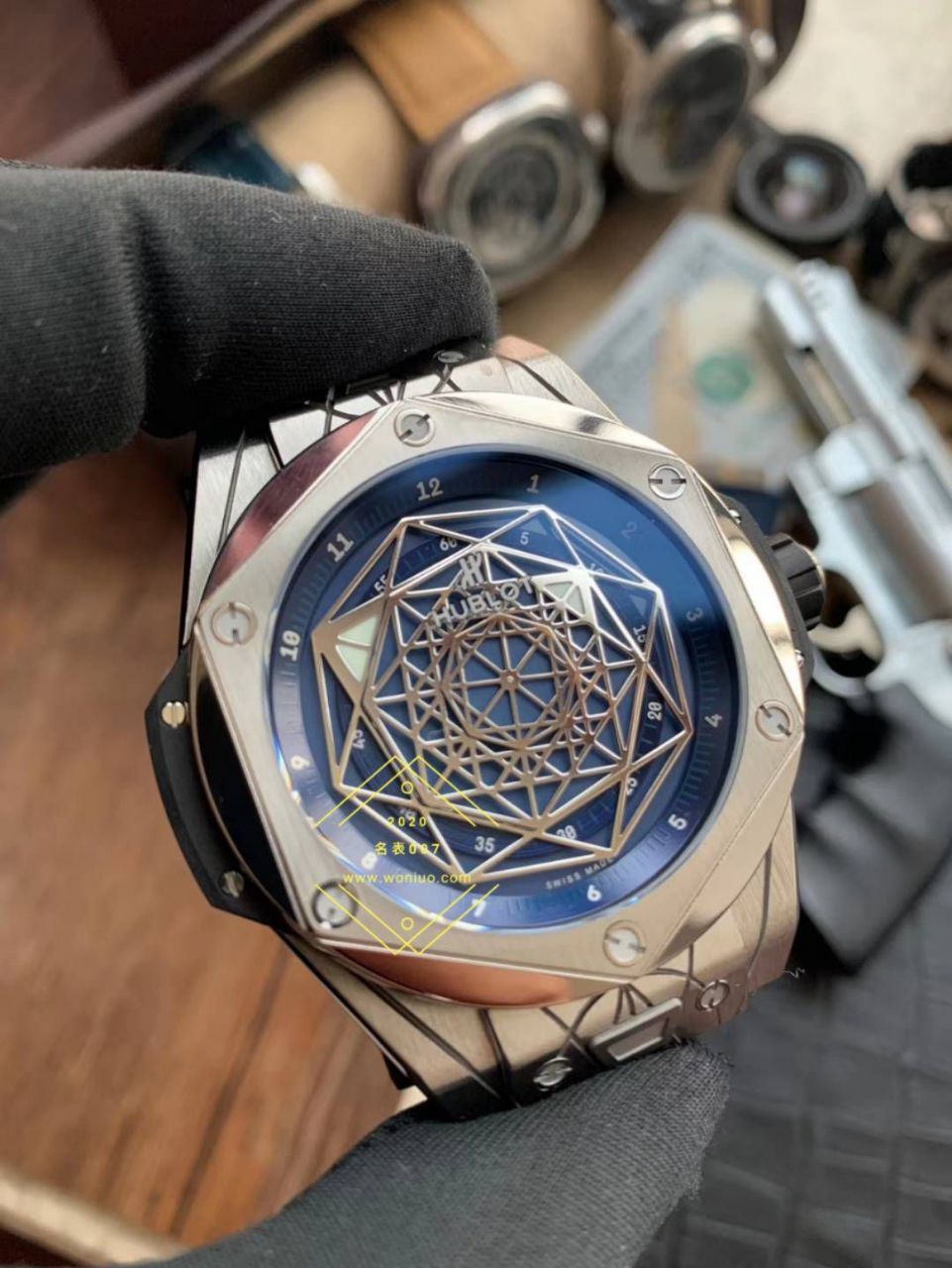 WWF Factory  High quality  Replica  hublot BIG BANG刺青系列415.NX.1112.VR.MXM16 wrist watches  / YB086