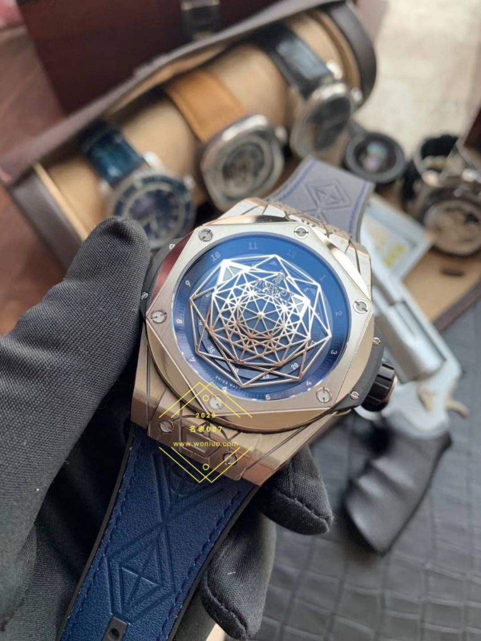 WWF Factory  High quality  Replica  hublot BIG BANG刺青系列415.NX.1112.VR.MXM16 wrist watches  / YB086