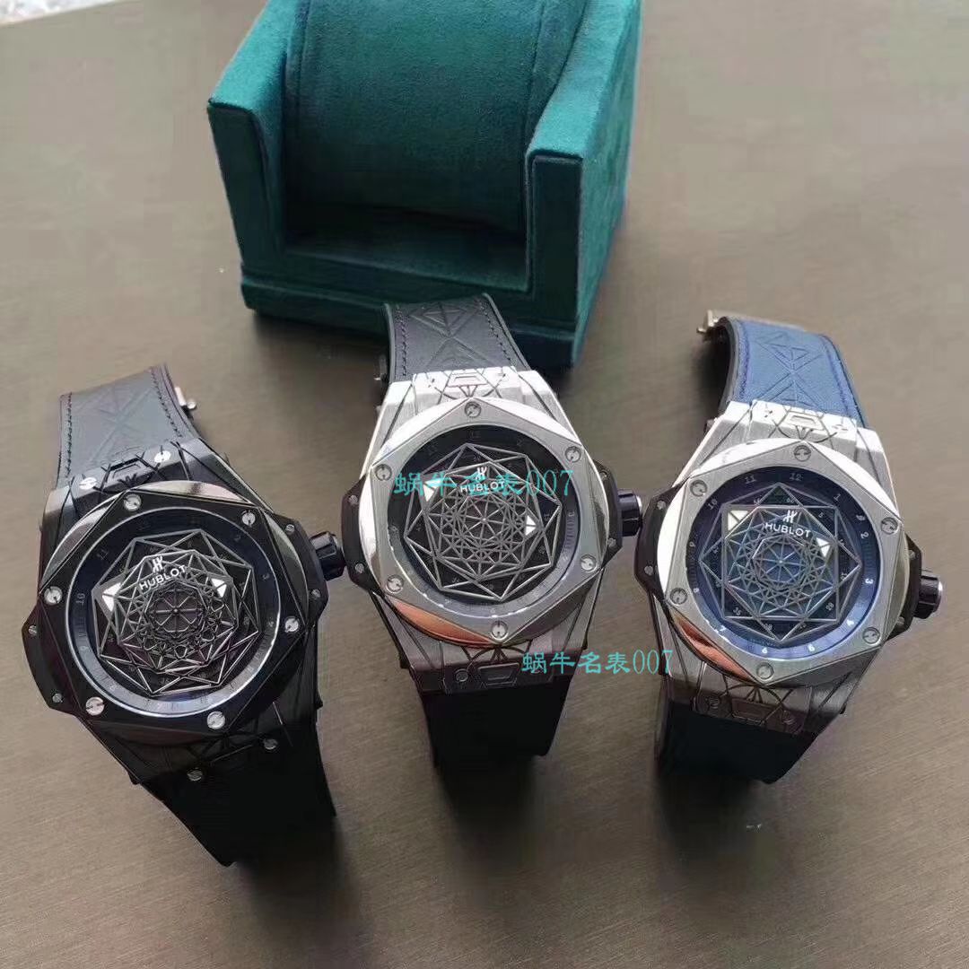 WWF Factory  top  Replica Watches  hublot  big bang SANG BLEU刺青415.CX.1112.VR.MXM18 wrist watches  / YB083