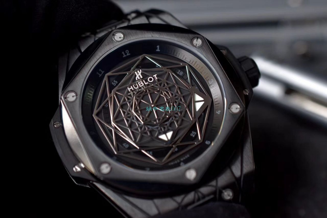 WWF Factory  top  Replica Watches  hublot  big bang SANG BLEU刺青415.CX.1112.VR.MXM18 wrist watches  / YB083