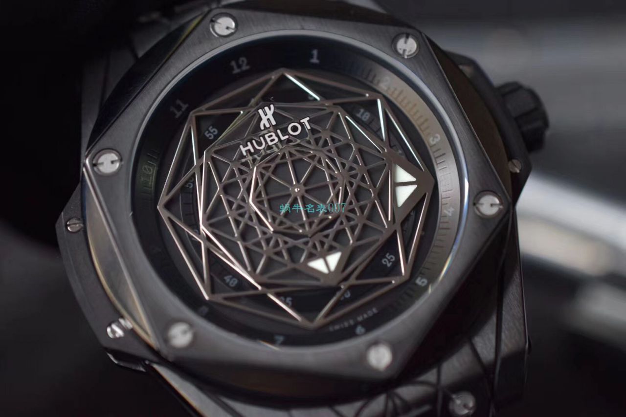 WWF Factory  top  Replica Watches  hublot  big bang SANG BLEU刺青415.CX.1112.VR.MXM18 wrist watches  / YB083