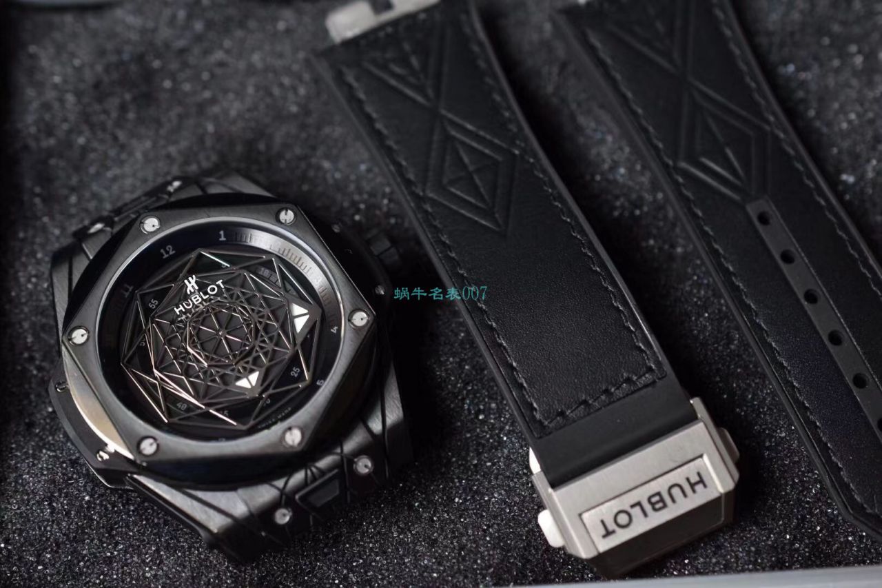 WWF Factory  top  Replica Watches  hublot  big bang SANG BLEU刺青415.CX.1112.VR.MXM18 wrist watches  / YB083