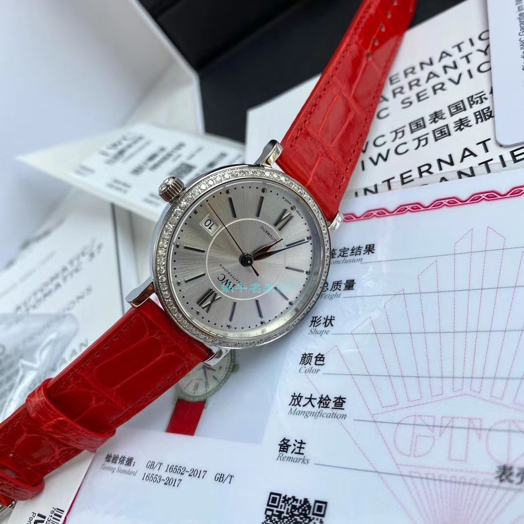原单真钻IWC女表 IWC 柏涛菲诺系列IW458109 wrist watches  / WG527