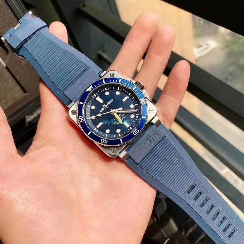  Bell & Ross 原单INSTRUMENTS系列BR0392-D-BU-ST/SRB wrist watches  / BR036
