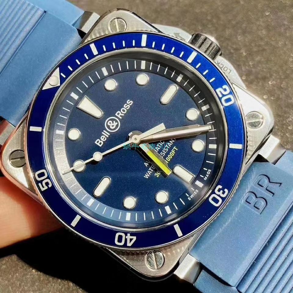  Bell & Ross 原单INSTRUMENTS系列BR0392-D-BU-ST/SRB wrist watches  / BR036