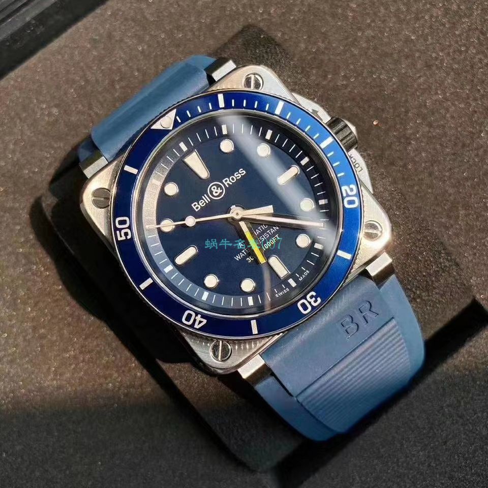  Bell & Ross 原单INSTRUMENTS系列BR0392-D-BU-ST/SRB wrist watches  / BR036
