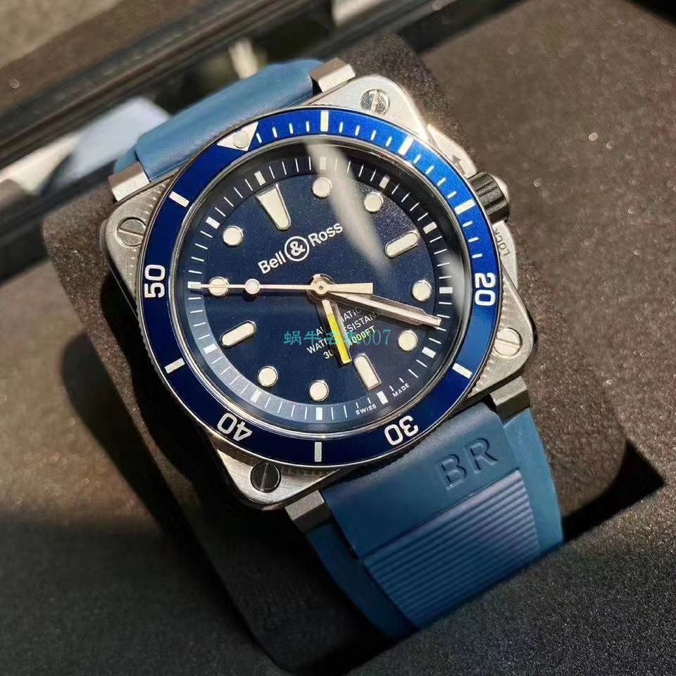  Bell & Ross 原单INSTRUMENTS系列BR0392-D-BU-ST/SRB wrist watches  / BR036