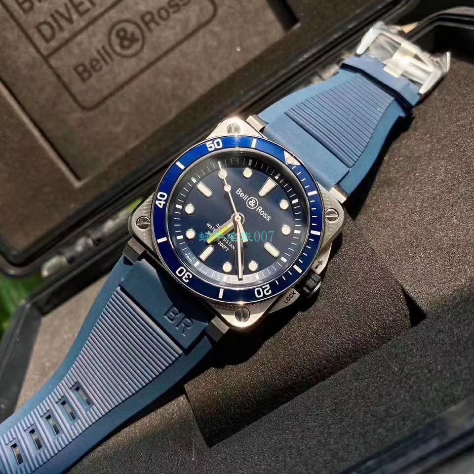  Bell & Ross 原单INSTRUMENTS系列BR0392-D-BU-ST/SRB wrist watches  / BR036