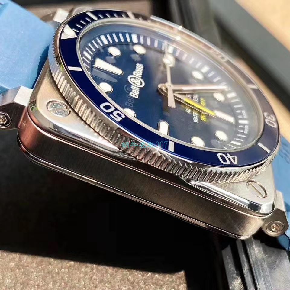  Bell & Ross 原单INSTRUMENTS系列BR0392-D-BU-ST/SRB wrist watches  / BR036