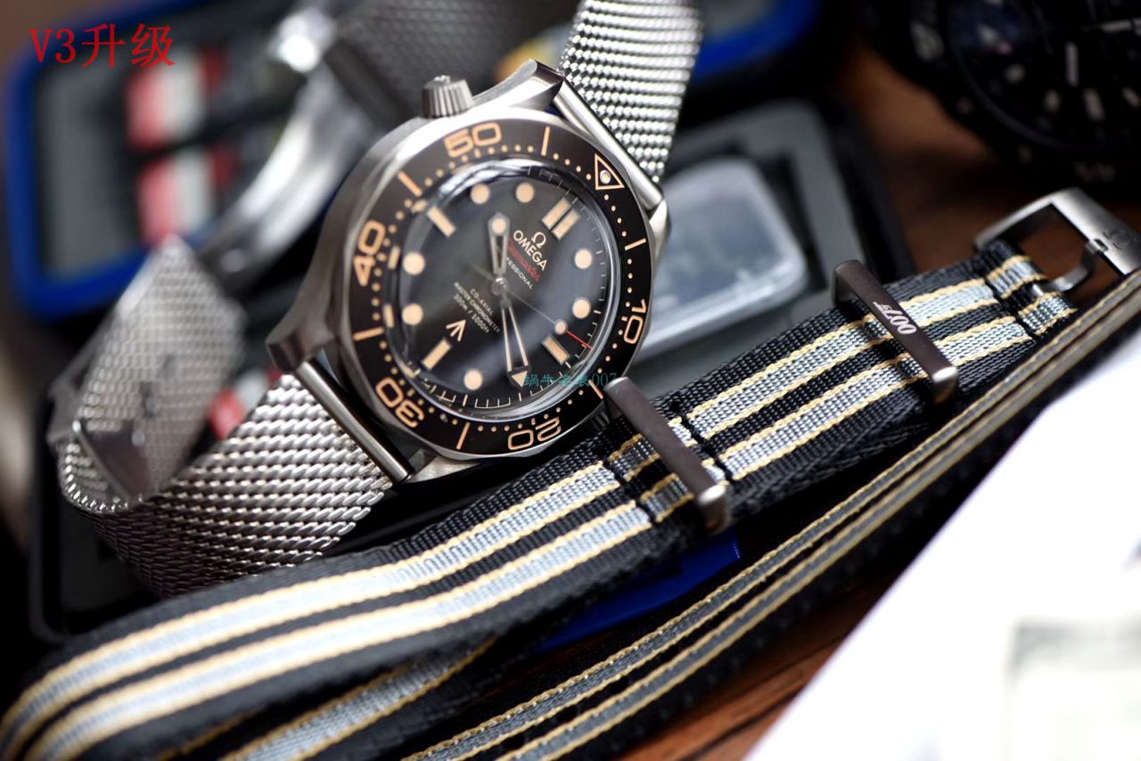 VS Factory V3升级版OMEGA007 top  Replica Copy 无暇赴死 Seamaster 300米210.90.42.20.01.001 wrist watches  / M697