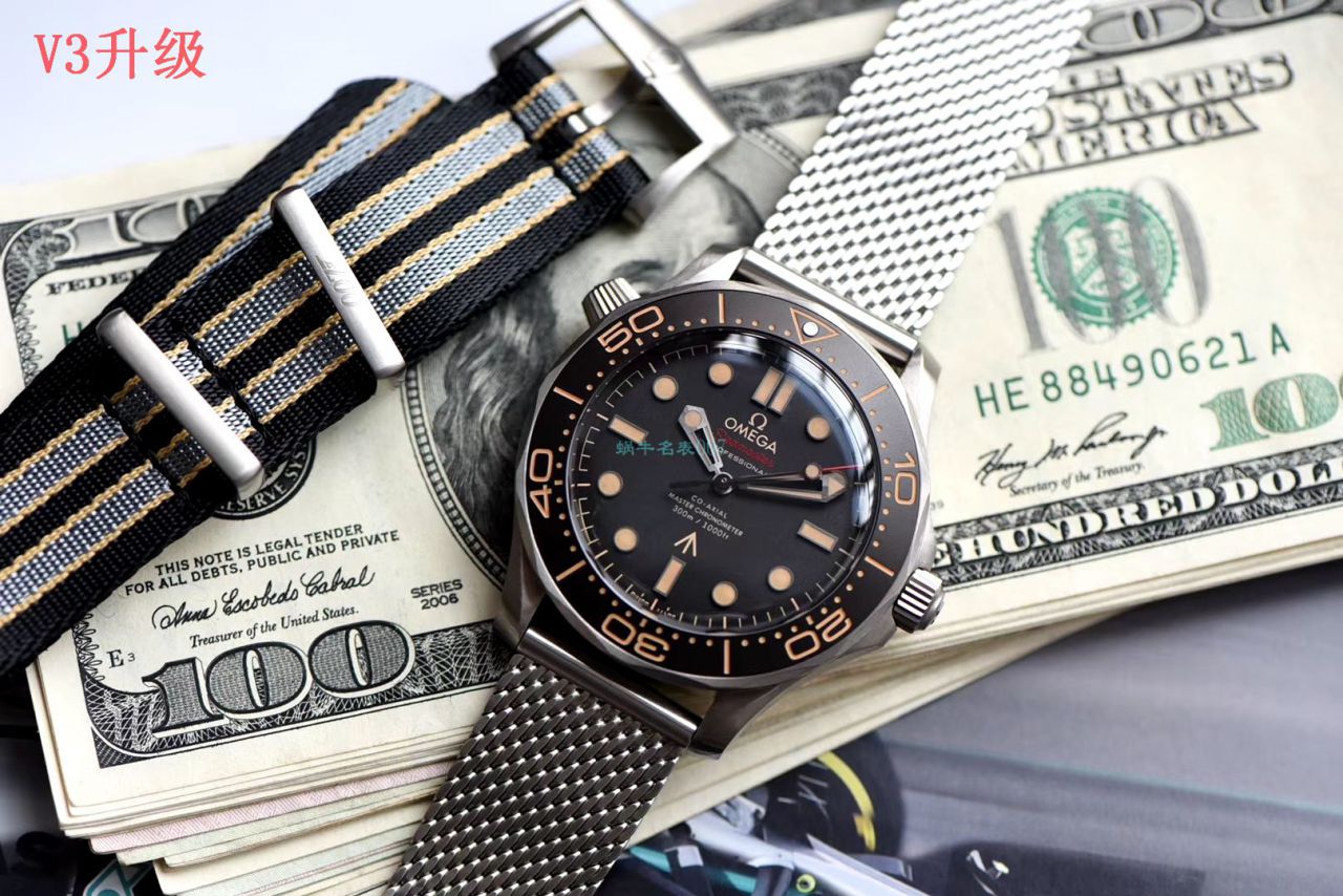 VS Factory V3升级版OMEGA007 top  Replica Copy 无暇赴死 Seamaster 300米210.90.42.20.01.001 wrist watches  / M697