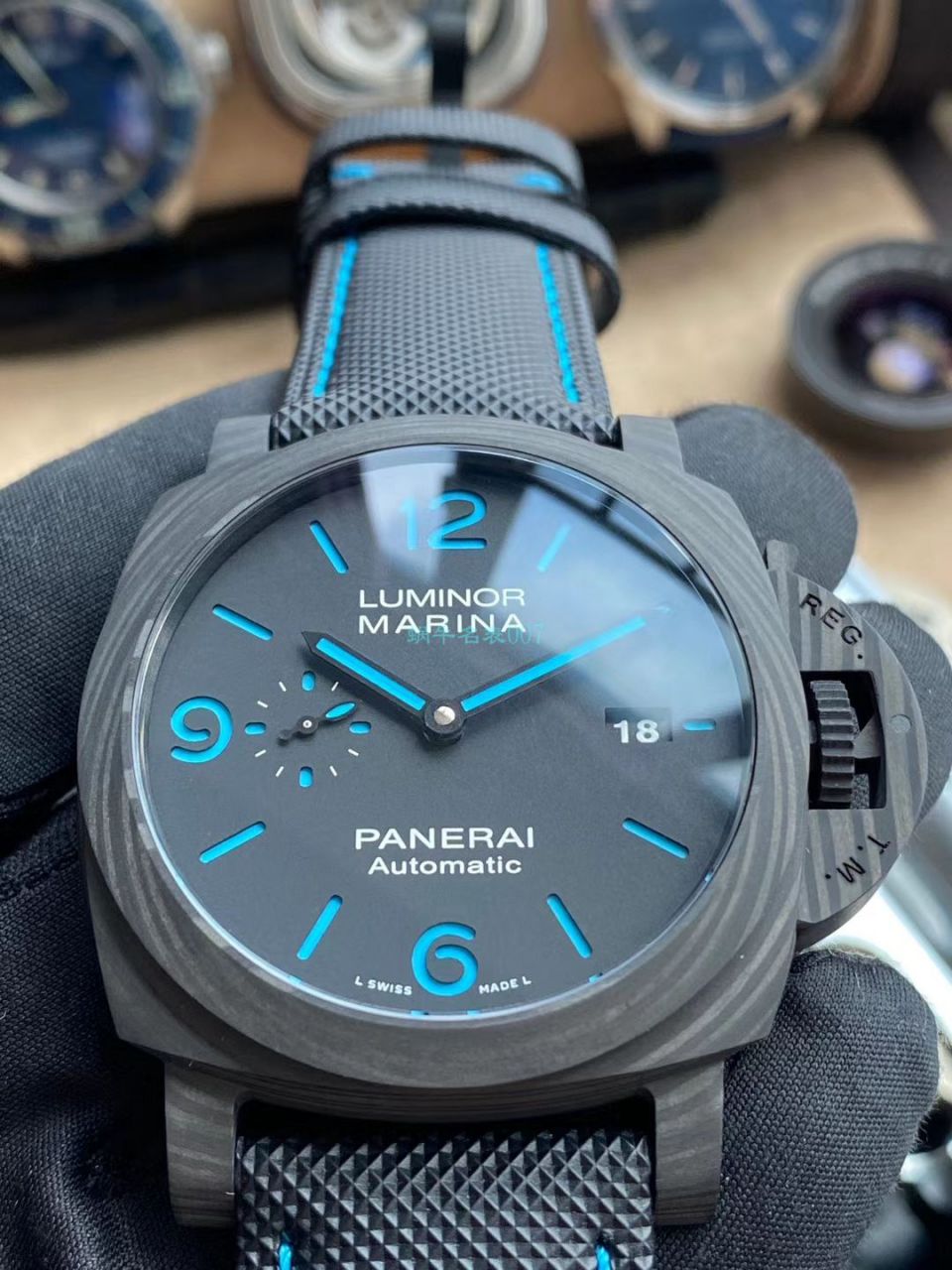 VS Factory  top  Replica Copy  Watches Panerai LUMINOR庐米诺 carbon fiber PAM01661 wrist watches  / VSPAM01616