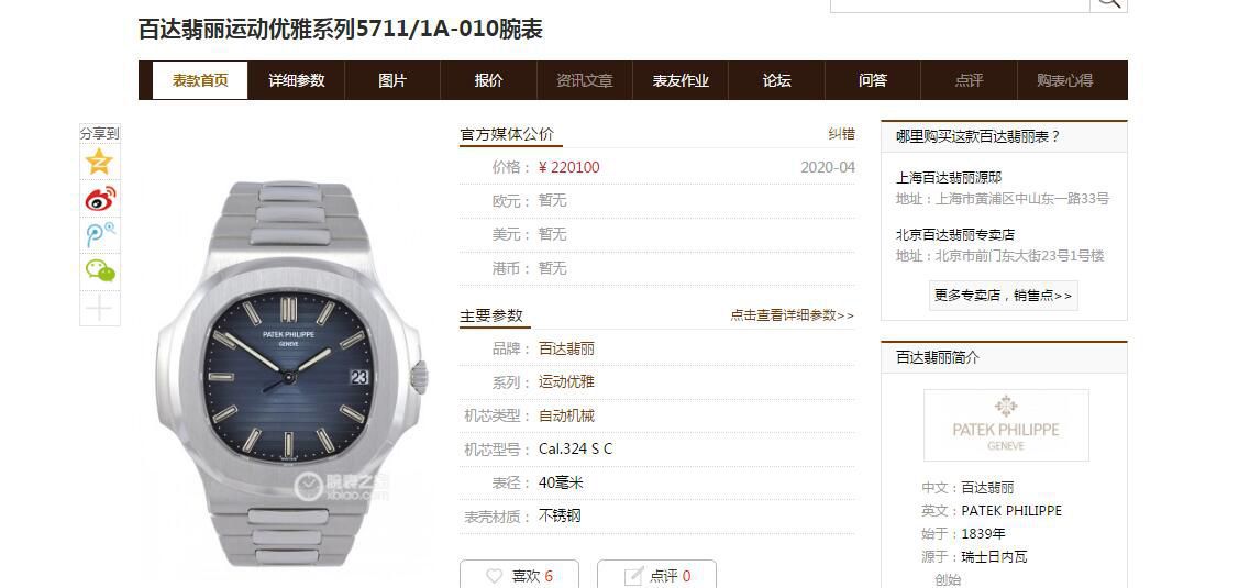 3K Factory 官网 top  Replica Copy  PATEK PHILIPPE  Nautilus 5711/1A-010 Watches  / BD289