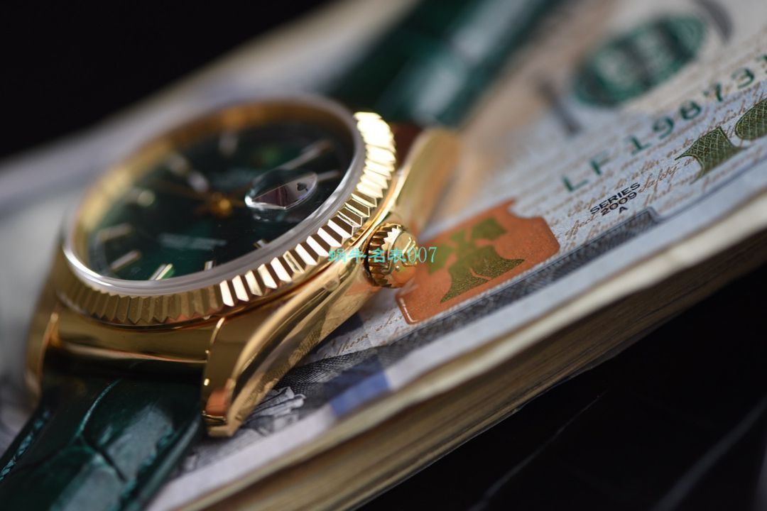  Video analysis  High quality  Replica Watches  Rolex  Day-Date 型系列118138-L(FC)绿盘 wrist watches  / R582