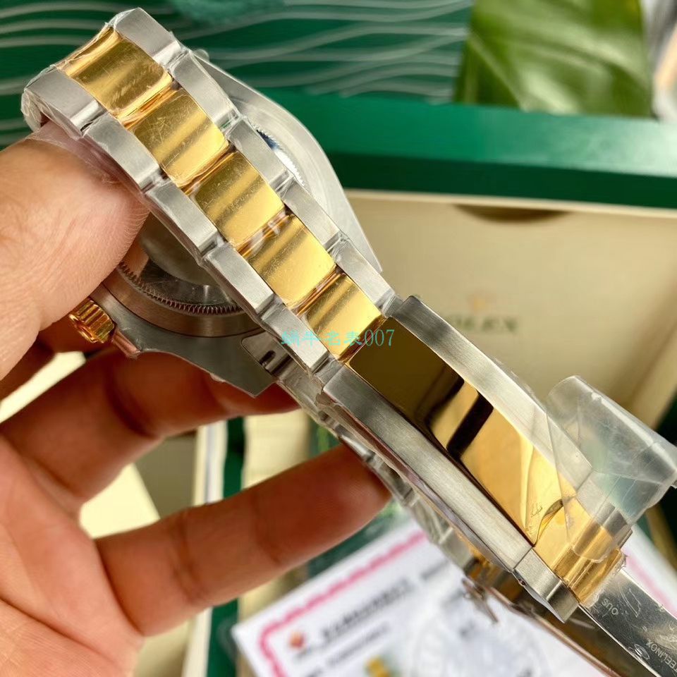  TOP  copy customized 包金ETA Movement  Rolex  Submariner 型116613LB-97203 top  Replica Copy  蓝盘 wrist watches (间金蓝水鬼) / R597