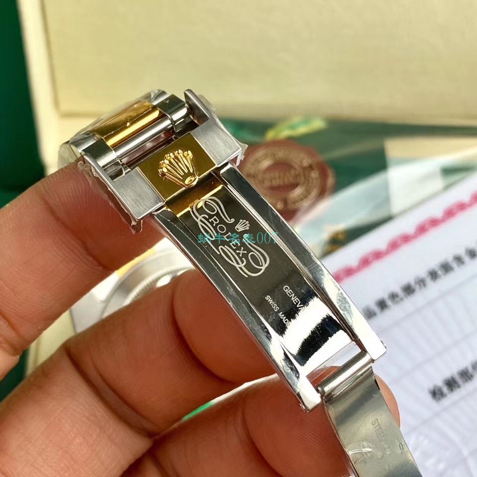  TOP  copy customized 包金ETA Movement  Rolex  Submariner 型116613-LN-97203 Replica Copy 间金 Submariner 黑盘 wrist watches  / R596