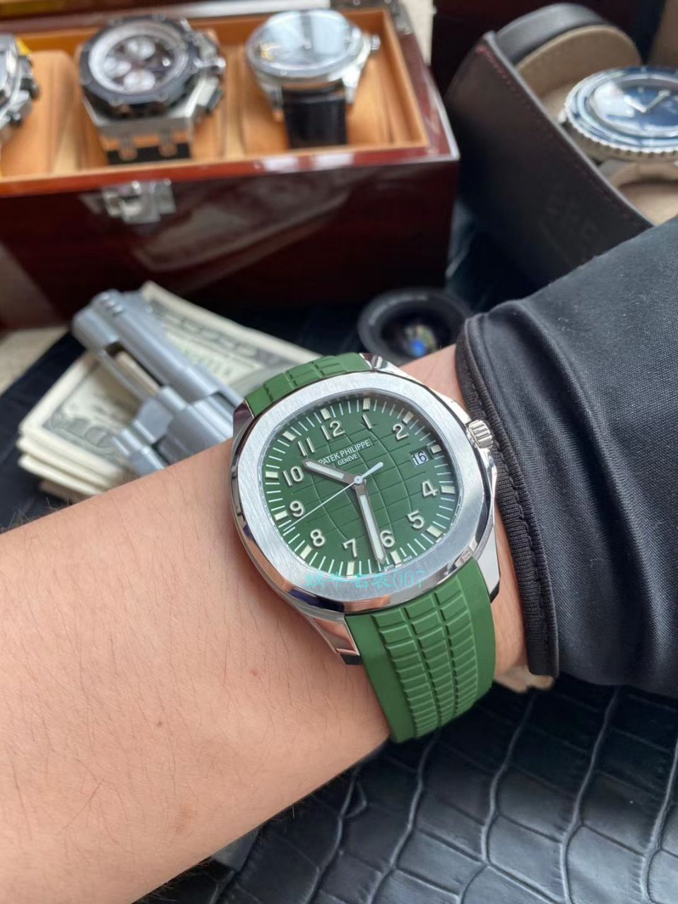 ZF Factory  High quality  Replica Watches  PATEK PHILIPPE 绿面手雷5168G-010 wrist watches  / BD291