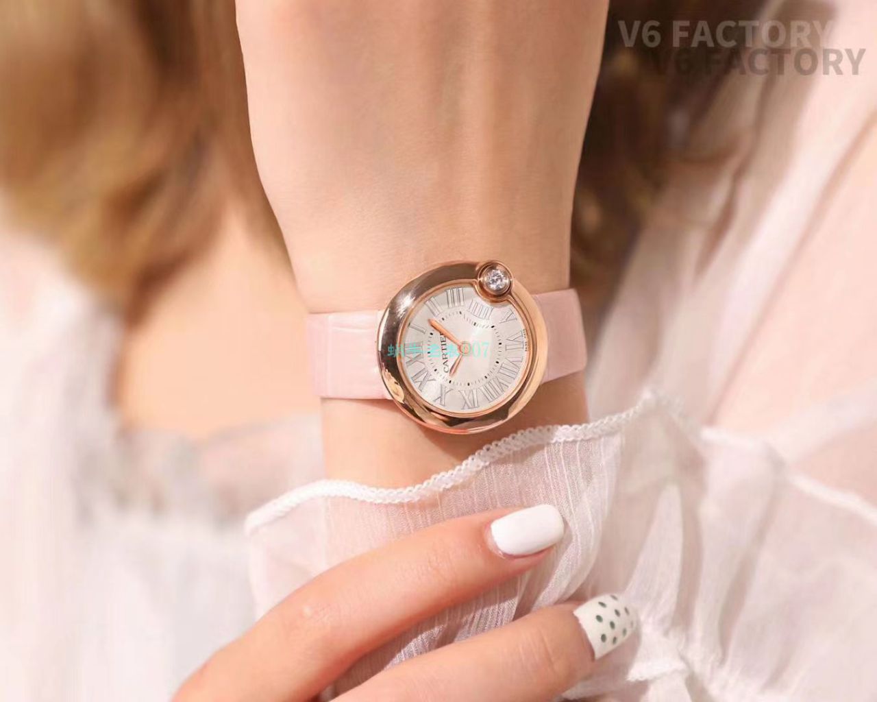 V6 Factory  top  Replica Copy  Watches  Cartier  告白气球女装30毫米WGBL0005，WJBL0008 wrist watches  / K277