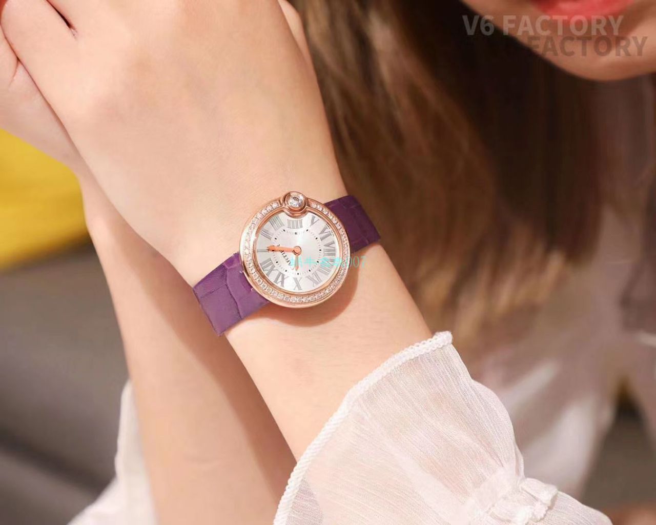 V6 Factory  top  Replica Copy  Watches  Cartier  告白气球女装30毫米WGBL0005，WJBL0008 wrist watches  / K277