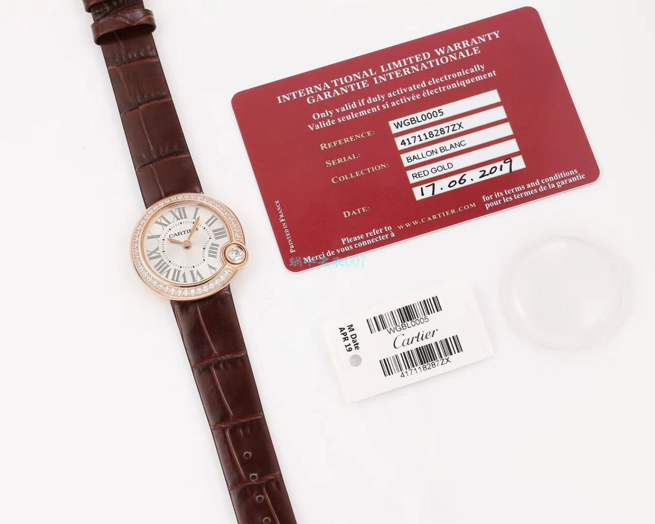 V6 Factory  top  Replica Copy  Watches  Cartier  告白气球女装30毫米WGBL0005，WJBL0008 wrist watches  / K277