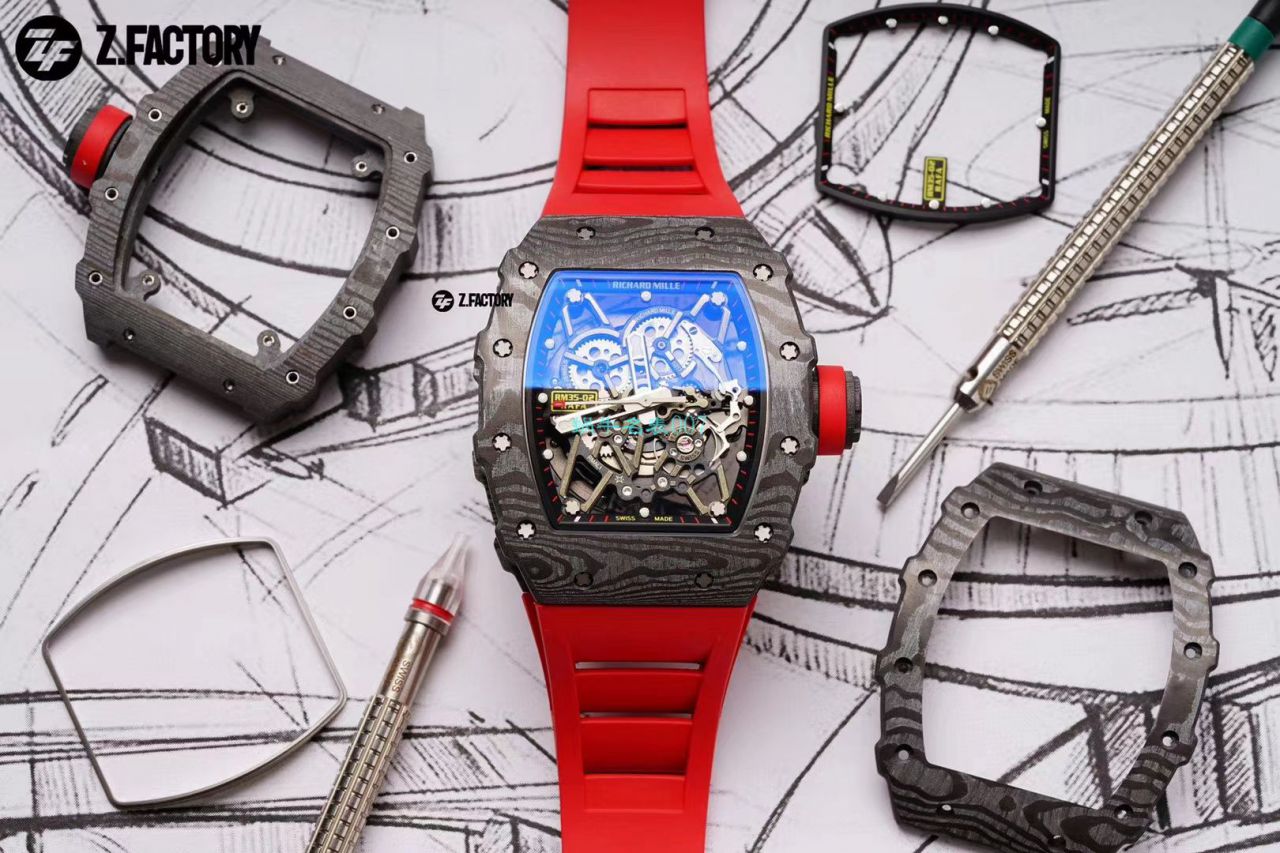 ZF Factory  High quality  Replica Watches RICHARD MILLE RICHARD MILLE RM 35-02 wrist watches  / ZF03502