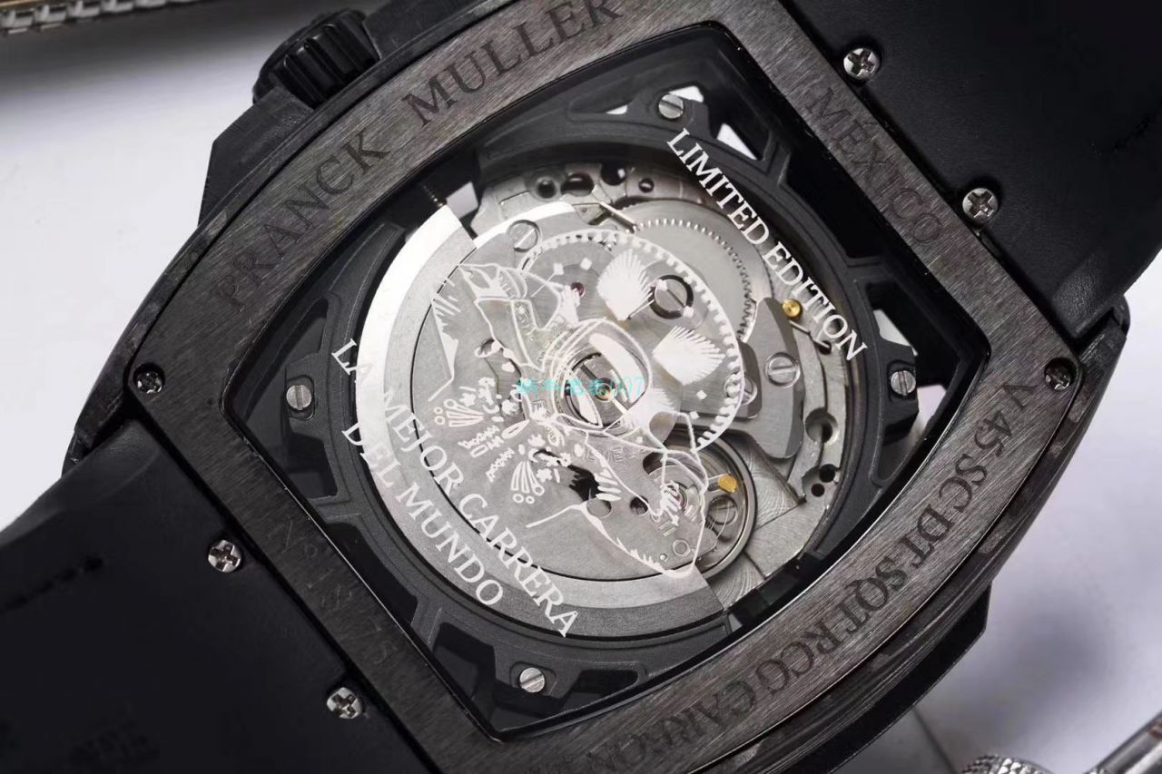 TW Factory 推出 Replica Copy 法穆兰 carbon fiber WPHH 2020 Vanguard™ Racing镂空系列 wrist watches  / FL070