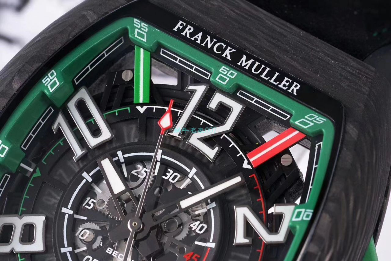 TW Factory 推出 Replica Copy 法穆兰 carbon fiber WPHH 2020 Vanguard™ Racing镂空系列 wrist watches  / FL070