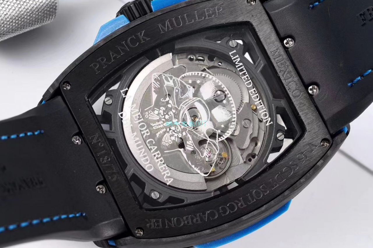 TW Factory 推出 Replica Copy 法穆兰 carbon fiber WPHH 2020 Vanguard™ Racing镂空系列 wrist watches  / FL070