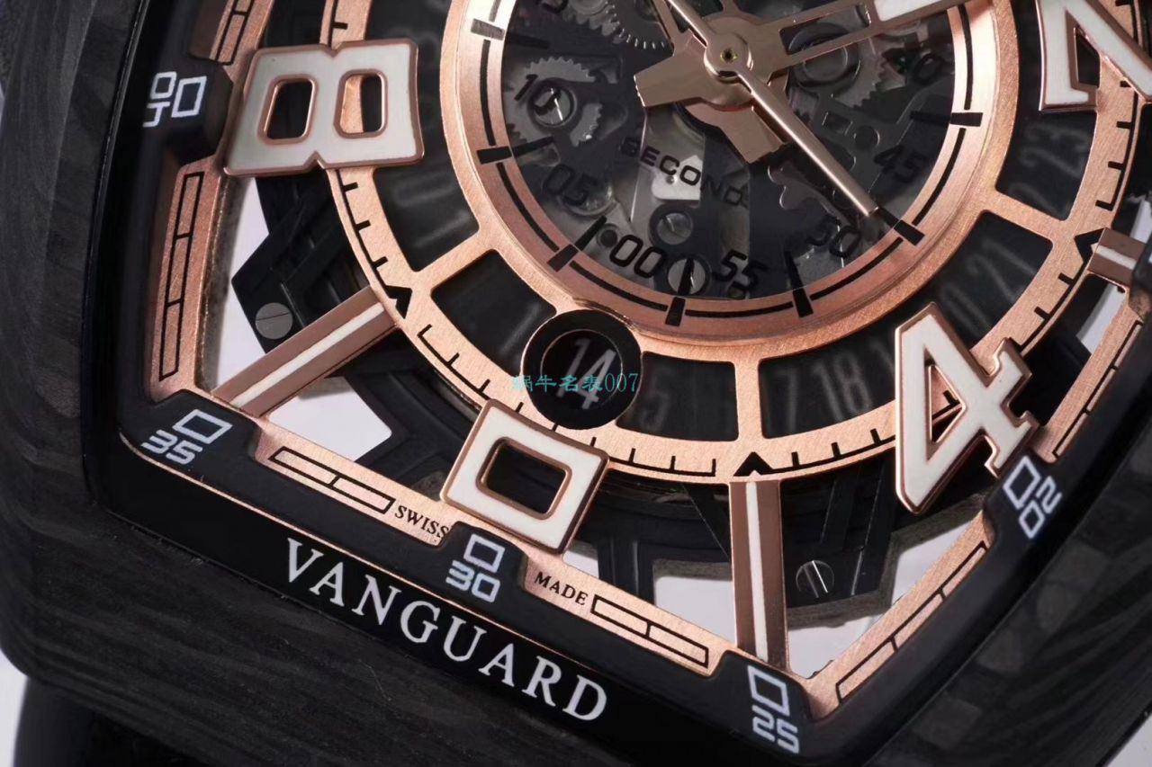 TW Factory 推出 Replica Copy 法穆兰 carbon fiber WPHH 2020 Vanguard™ Racing镂空系列 wrist watches  / FL070