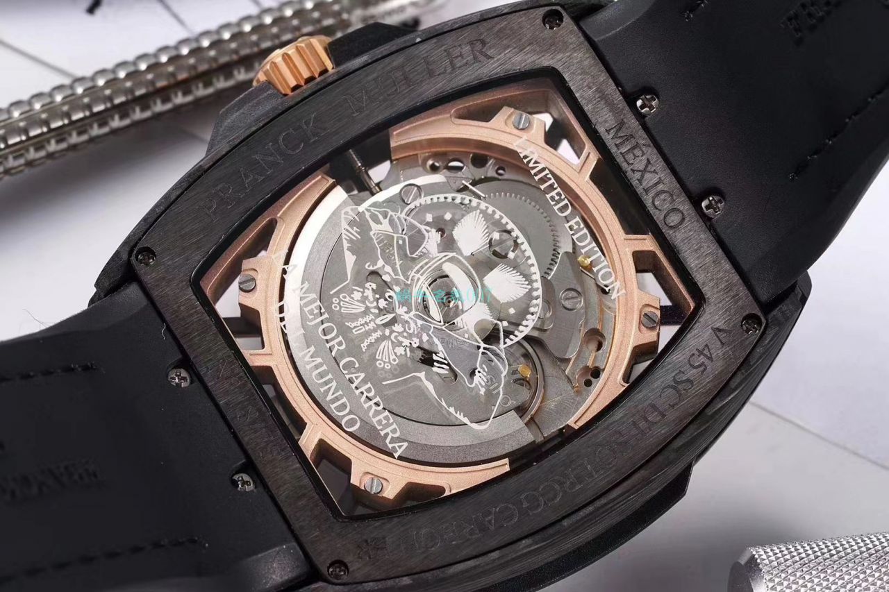 TW Factory 推出 Replica Copy 法穆兰 carbon fiber WPHH 2020 Vanguard™ Racing镂空系列 wrist watches  / FL070