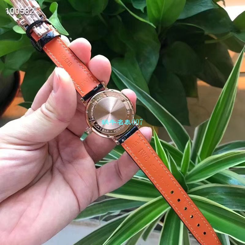 渠道原单 IWC 柏涛菲诺真钻瑞士 Movement 女表IW357406 wrist watches  / WG530