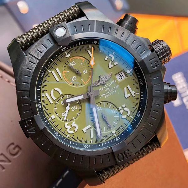 原单真瑞士ETA7750 Breitling 复仇者夜间任务计时 wrist watches 45系列V13317101L1X1 wrist watches 
