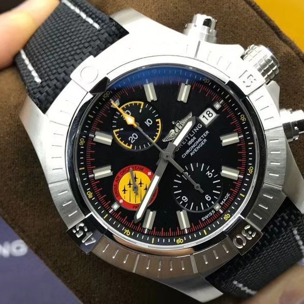 原单 Breitling 50周年复仇者瑞士巡逻兵限量款A133171A1B1X1 wrist watches 